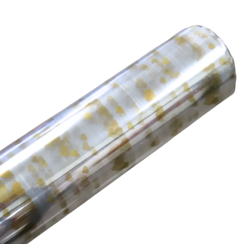 Gemstone Hearts Clear Printed Cellophane Roll - 24" x 100' | 1 Roll