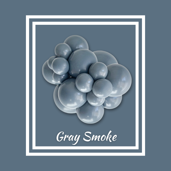 24" TUFTEX Gray Smoke Latex Balloons | 25 Count