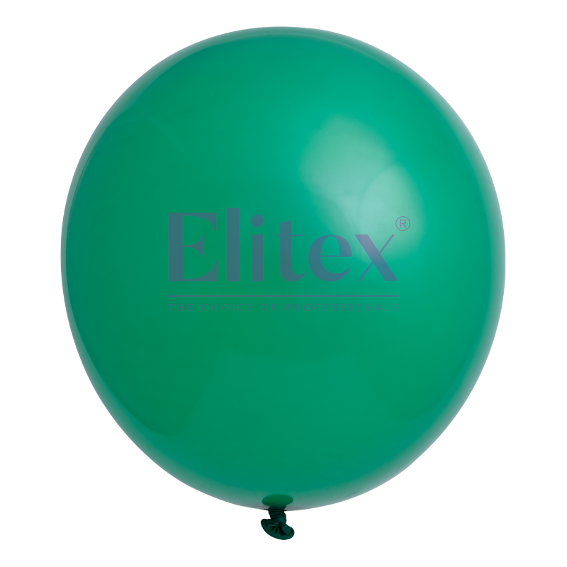 24" Elitex Green Standard Round Latex Balloons | 5 Count