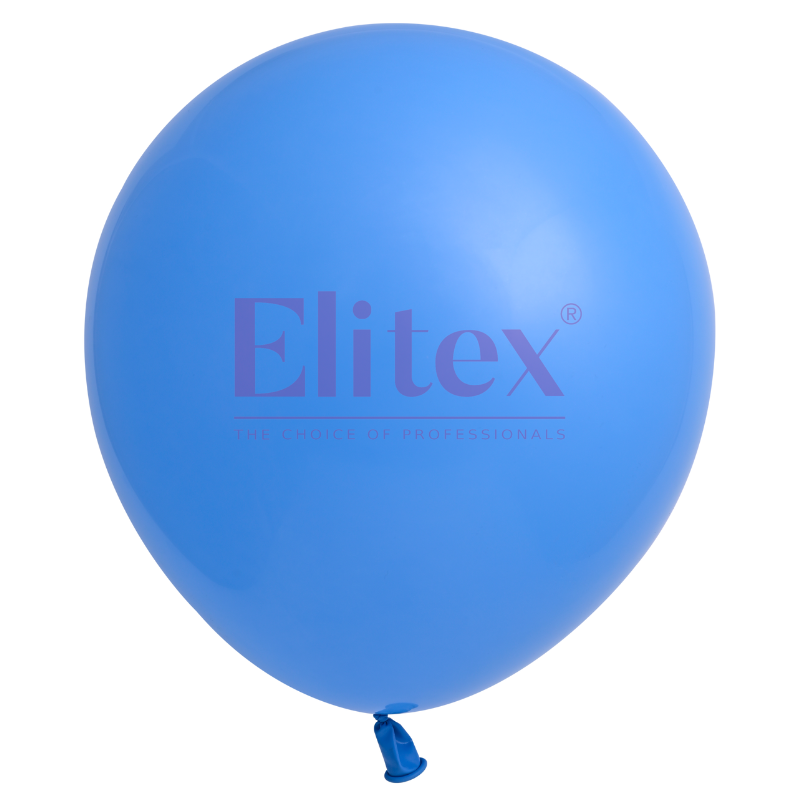 24" Elitex Ice Blue Standard Round Latex Balloons | 5 Count