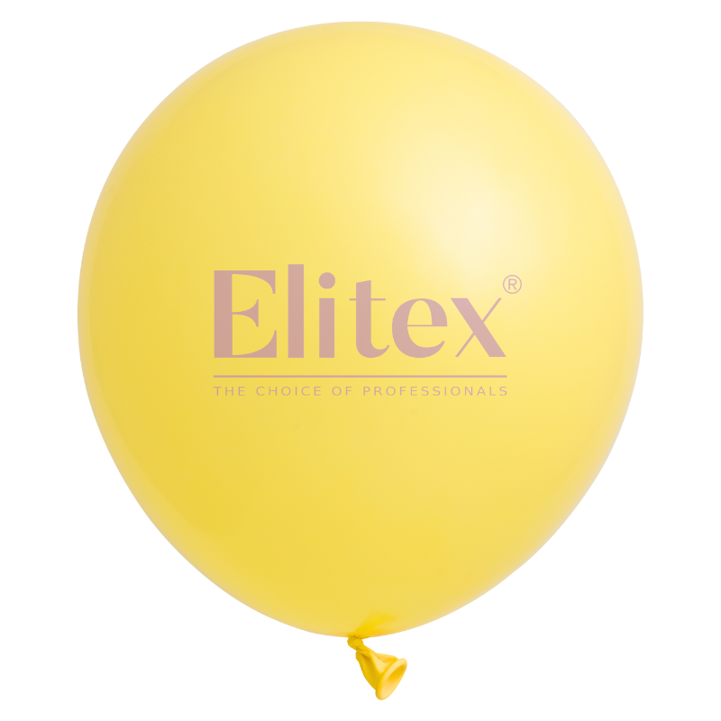 24" Elitex Ivory Pastel Round Latex Balloons | 5 Count