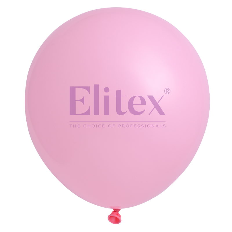 24" Elitex Light Pink Standard Round Latex Balloons | 5 Count