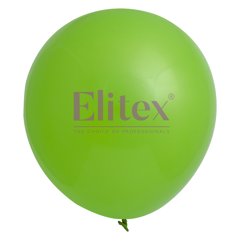 24" Elitex Lime Green Standard Round Latex Balloons | 5 Count