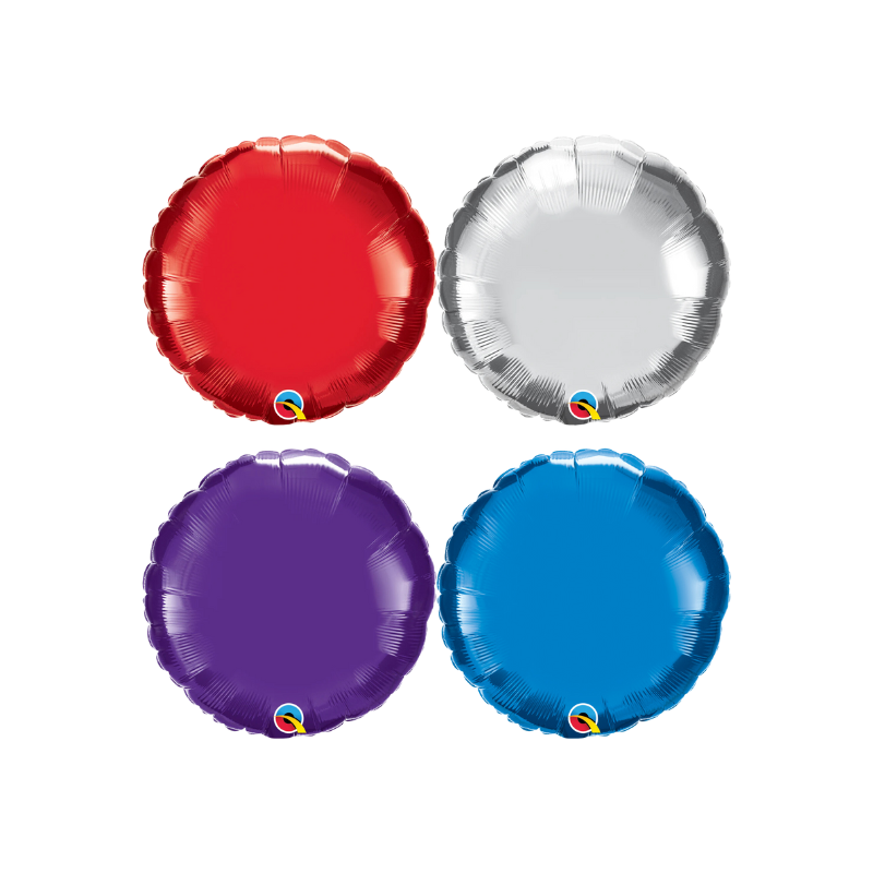 9" Qualatex Round Foil Airfill Balloon | 1 Count - Must Be Heat Sealed