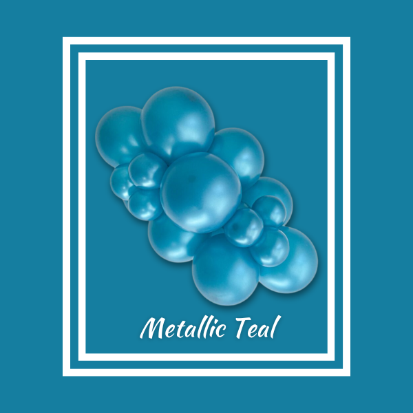 5" TUFTEX Metallic Pearlized Teal Latex Balloons | 50 Count