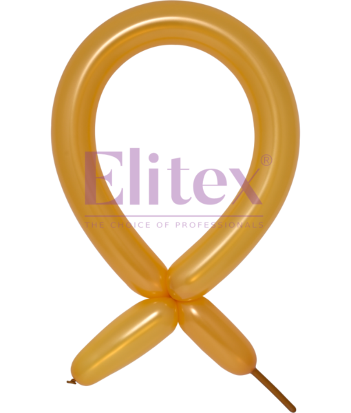 260 Elitex Gold Metallic Modeling - Twisting Balloons | 50 Count