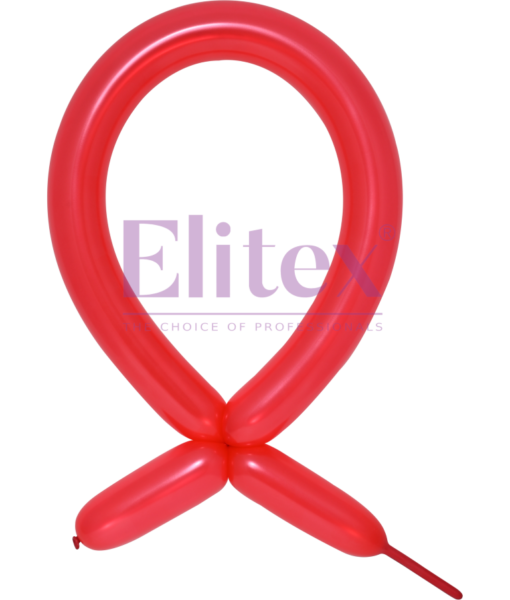 260 Elitex Metallic Ruby Red Modeling - Twisting Balloons | 50 Count