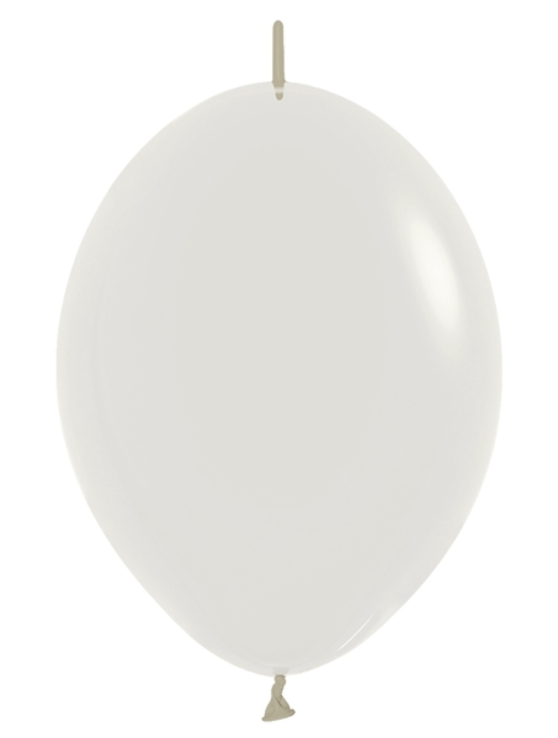 6" Sempertex Pastel Dusk Cream Link-O-Loon Latex Balloons | 50 Count