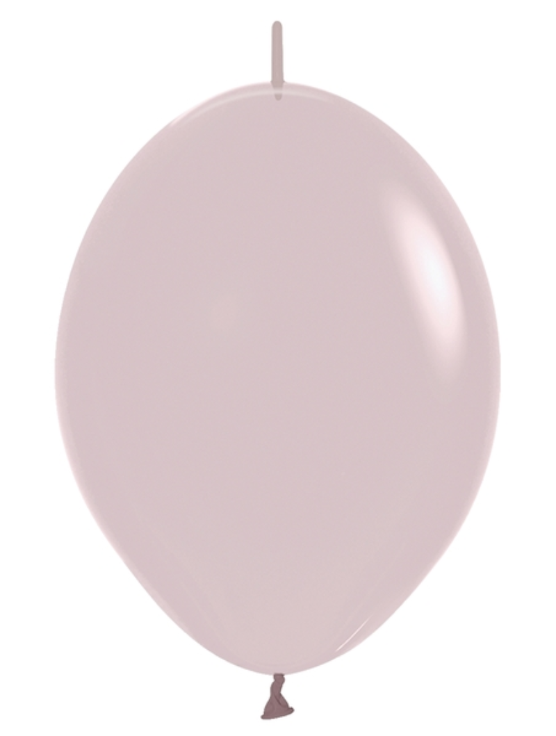 6" Sempertex Pastel Dusk Rose Link-O-Loon Latex Balloons | 50 Count