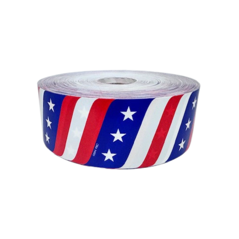 #40 Patriotic Masterbow Metallic Printed Ribbon | 1 Spool