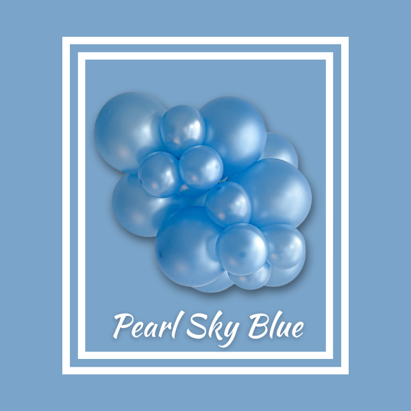 5" TUFTEX Metallic Pearlized Sky Blue Latex Balloons | 50 Count