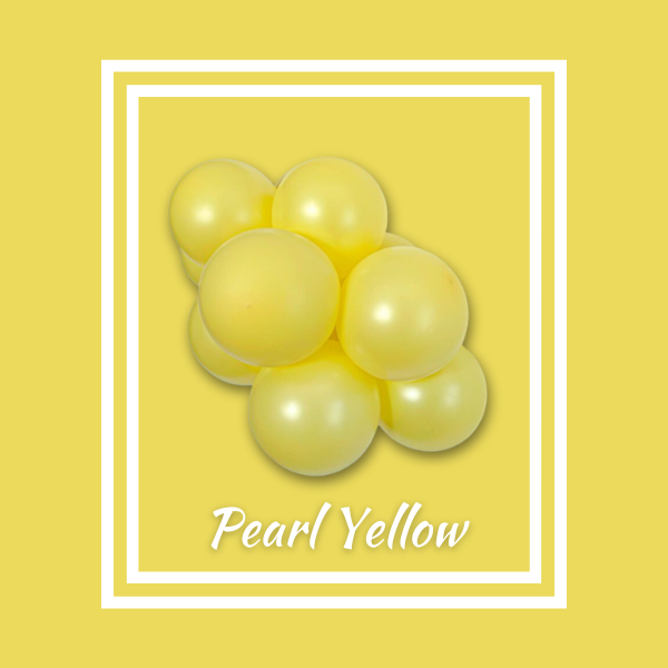 11" TUFTEX Metallic Pearlized Yellow Latex Balloons | 100 Count