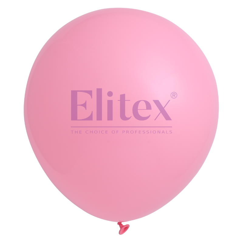 24" Elitex Pink Standard Round Latex Balloons | 5 Count