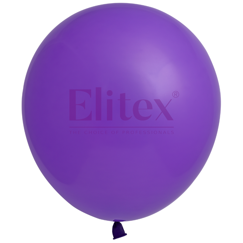 12" Elitex Purple Standard Round Latex Balloons | 50 Count