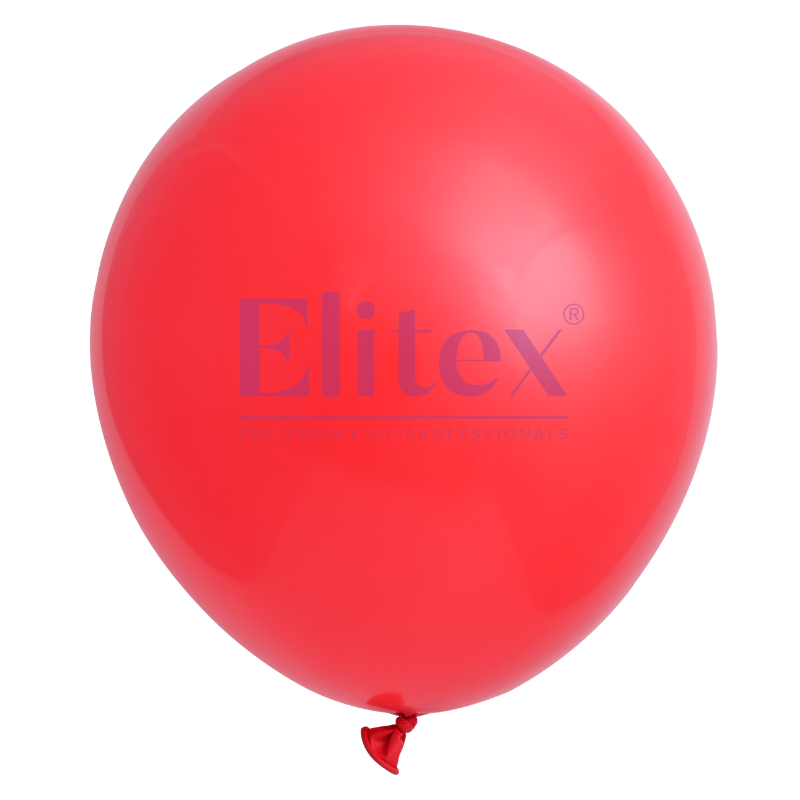 36" Elitex Red Standard Round Latex Balloons - 3 Foot Jumbo | 3 Count