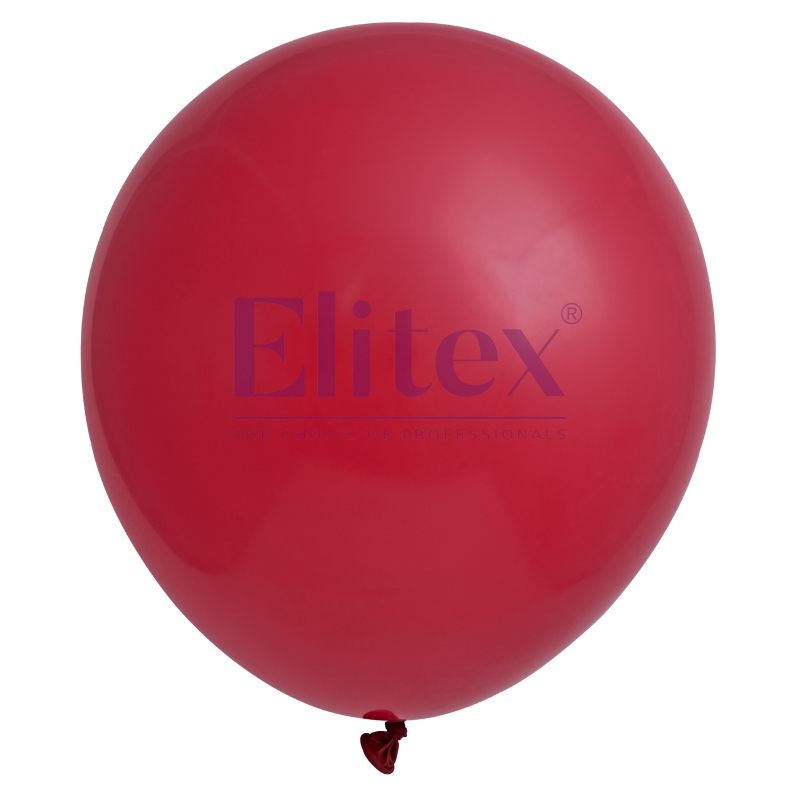 24" Elitex Red Wine Standard Round Latex Balloons | 5 Count