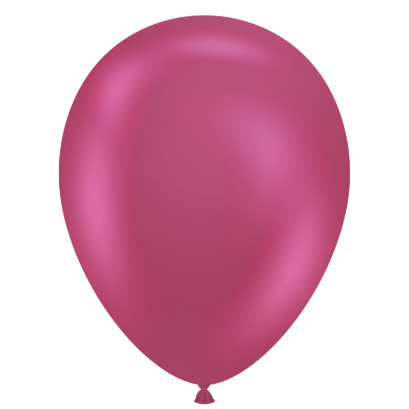 11" TUFTEX Effects Rockstar - Fuchsia Metallic Latex Balloons | 50 Count