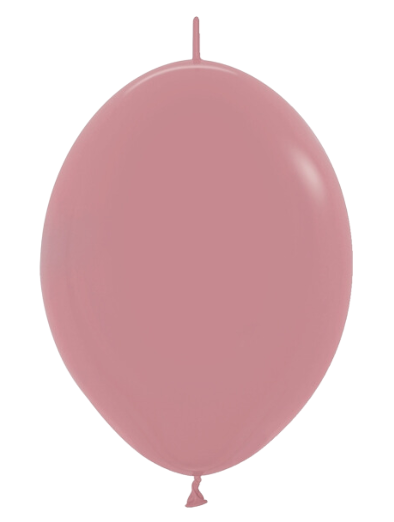 12" Sempertex Deluxe Rose Wood Link-O-Loon Latex Balloons | 50 Count