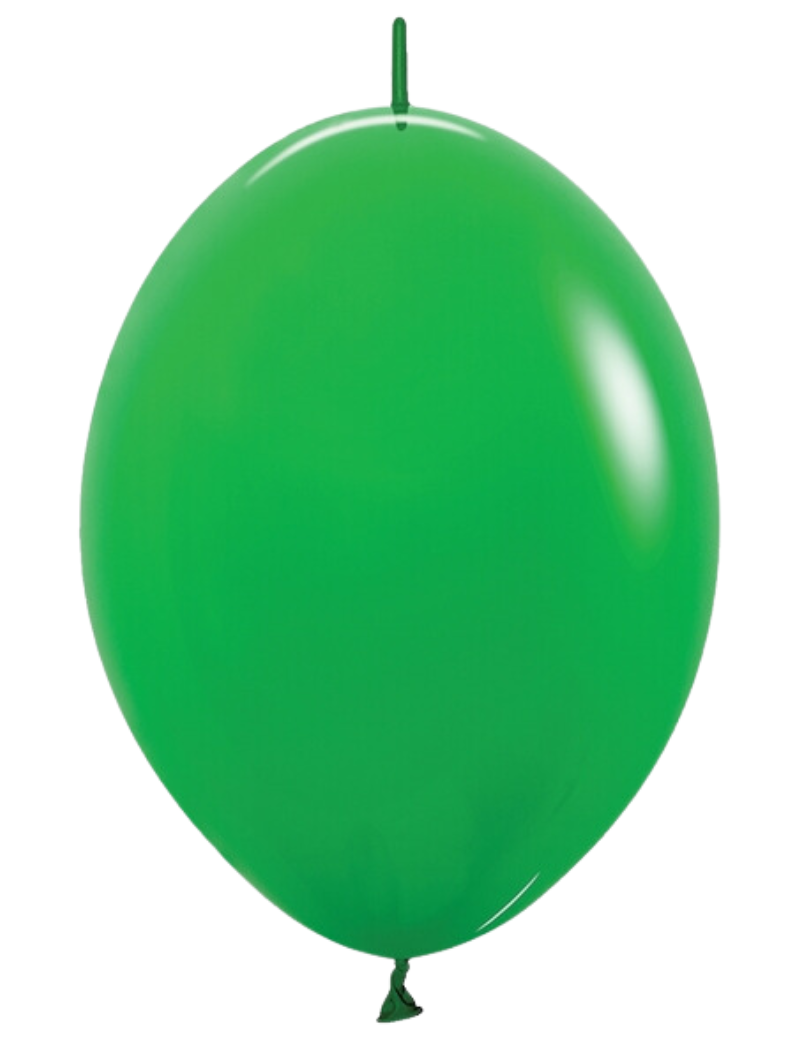 12" Sempertex Deluxe Shamrock Green Link-O-Loon Latex Balloons | 50 Count