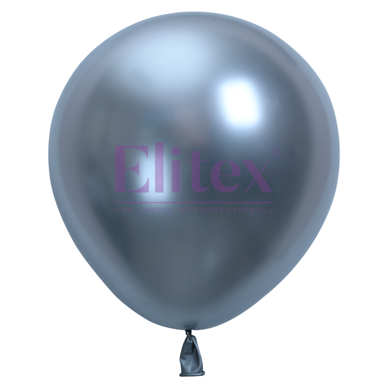 18" Silver Metallic SuperGlow Round Latex Balloons | 10 Count