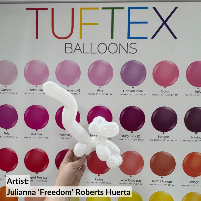 TT-260's Tuftex White Twisting Latex Balloons | 50 Count