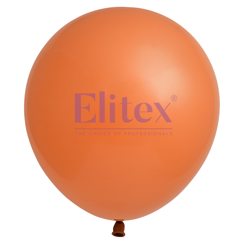 24" Elitex Teak Brown Standard Round Latex Balloons | 5 Count