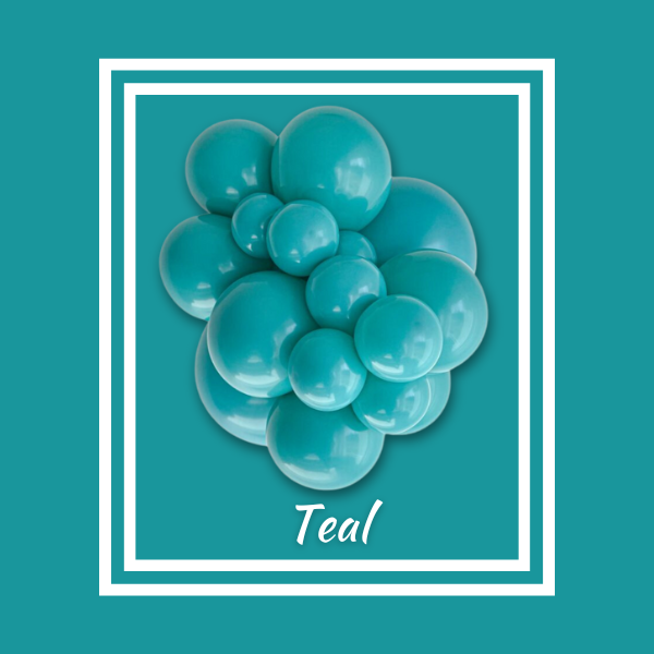 11" TUFTEX Teal Latex Balloons | 100 Count