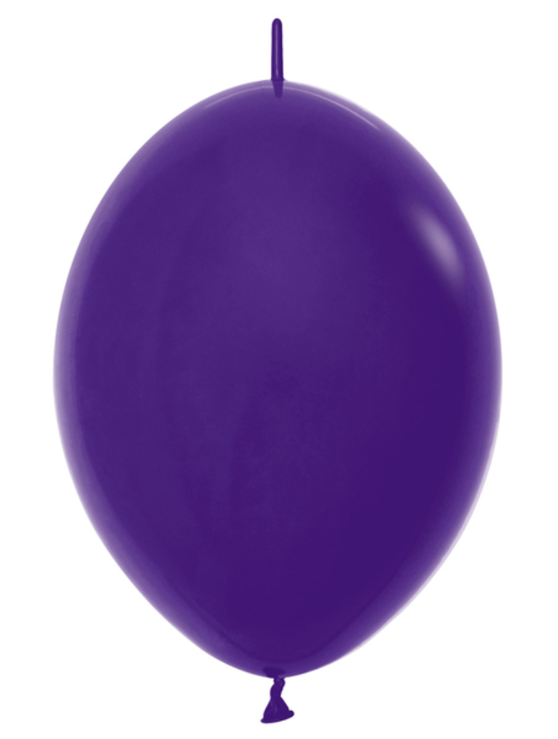 12" Sempertex Fashion Violet Link-O-Loon Latex Balloons | 50 Count