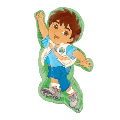 Globo de relleno de aluminio Go Diego Go de 14" | Compre 5 o más y ahorre un 20 %