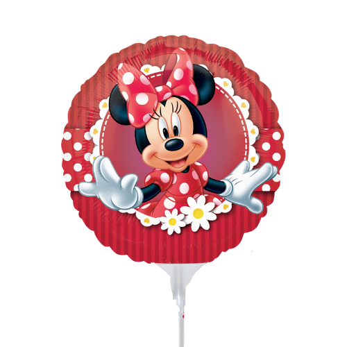 9" Anagram Mad About Minnie Mouse Foil Balloon (Discontinued) | Buy 5 Or More Save 20%