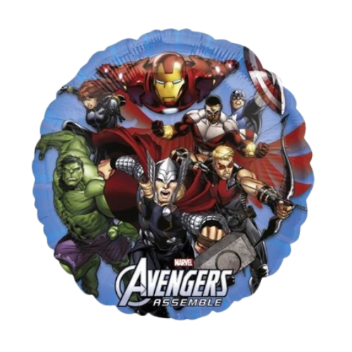 9" Anagram Avengers Assemble Airfill Foil Balloon | Buy 5 Or More Save 20%