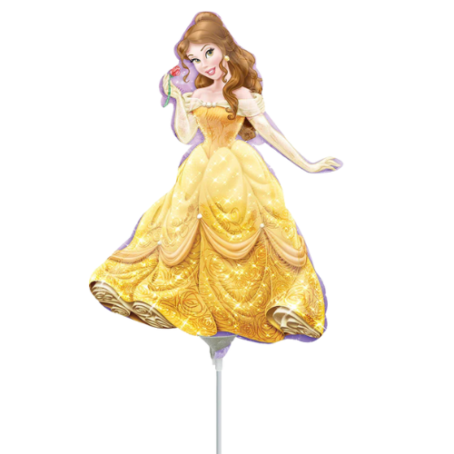 14" Anagram Princess Belle Foil Airfill Balloon | Buy 5 Or More Save 20%)