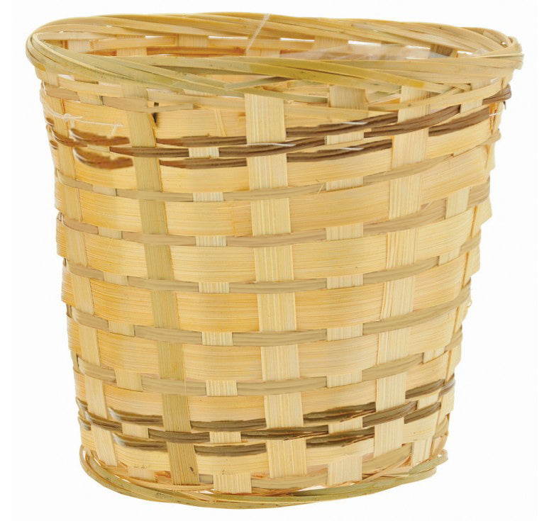 6" Natural Bamboo Gift Basket - Plastic Liner Included | 1