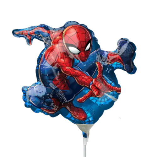 14" Anagram Spider-Man Shape Airfill Foil Balloon | Buy 5 Or More Save 20%