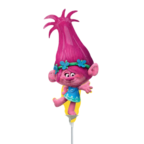 Globo de relleno de aluminio Poppy Troll de 14" | Compre 5 o más y ahorre un 20 %