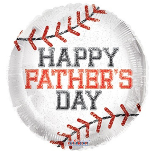 18" Conver Father's Day Baseball Foil Balloon (WSL) | Clearance - While Supplies Last!